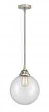  288-1S-SN-G202-10 - Beacon - 1 Light - 10 inch - Brushed Satin Nickel - Cord hung - Mini Pendant