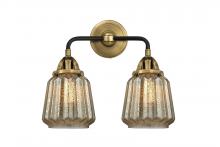  288-2W-BAB-G146-LED - Chatham - 2 Light - 14 inch - Black Antique Brass - Bath Vanity Light