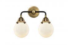  288-2W-BAB-G201-6-LED - Beacon - 2 Light - 14 inch - Black Antique Brass - Bath Vanity Light