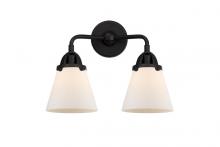  288-2W-BK-G61 - Cone - 2 Light - 14 inch - Matte Black - Bath Vanity Light