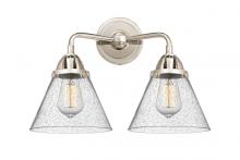  288-2W-PN-G44 - Cone - 2 Light - 16 inch - Polished Nickel - Bath Vanity Light