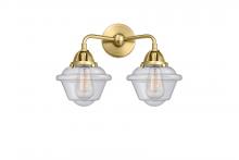  288-2W-SG-G534 - Oxford - 2 Light - 16 inch - Satin Gold - Bath Vanity Light