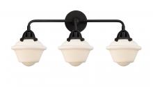  288-3W-BK-G531 - Oxford - 3 Light - 26 inch - Matte Black - Bath Vanity Light