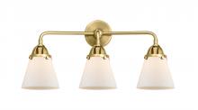 Innovations Lighting 288-3W-SG-G61-LED - Cone - 3 Light - 24 inch - Satin Gold - Bath Vanity Light