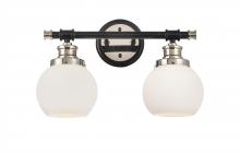  340-2W-BPN-G3401-6-LED - Saybrook - 2 Light - 16 inch - Black Polished Nickel - Bath Vanity Light