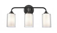  342-3W-BK-CLW-LED - Fairbank - 3 Light - 20 inch - Matte Black - Bath Vanity Light