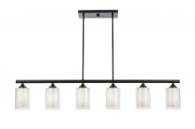  342-6I-BK-CLW-LED - Fairbank - 6 Light - 48 inch - Matte Black - Cord hung - Island Light