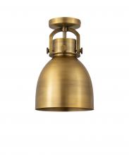  410-1F-BB-M412-8BB - Newton Sphere - 1 Light - 8 inch - Brushed Brass - Flush Mount