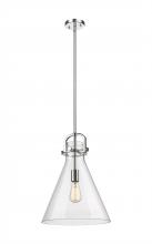  410-1SL-PN-G411-14CL - Newton Cone - 1 Light - 14 inch - Polished Nickel - Pendant