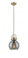  410-1SS-BB-G410-8SM - Newton Sphere - 1 Light - 8 inch - Brushed Brass - Mini Pendant