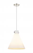  410-3PL-PN-G411-16WH - Newton Cone - 3 Light - 16 inch - Polished Nickel - Cord hung - Pendant