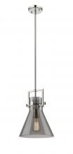 Innovations Lighting 411-1SM-PN-G411-10SM - Newton Cone - 1 Light - 10 inch - Polished Nickel - Stem Hung - Mini Pendant