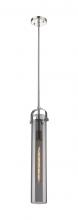  413-1SS-PN-G413-1S-4SM - Pilaster - 1 Light - 5 inch - Polished Nickel - Pendant
