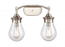 Innovations Lighting 414-2W-SN-6CL-LED - Genesis - 2 Light - 18 inch - Satin Nickel - Bath Vanity Light