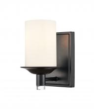  417-1W-BK-G4171-LED - Manhattan - 1 Light - 5 inch - Matte Black - Bath Vanity Light