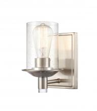 Innovations Lighting 417-1W-SN-SDY-LED - Manhattan - 1 Light - 5 inch - Satin Nickel - Bath Vanity Light