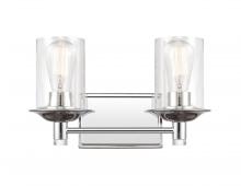  417-2W-PC-G4172 - Manhattan - 2 Light - 15 inch - Polished Chrome - Bath Vanity Light