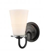  421-1W-BK-G4211-LED - Scarlett - 1 Light - 5 inch - Matte Black - Bath Vanity Light