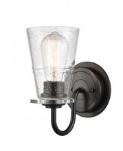  421-1W-BK-SDY - Scarlett - 1 Light - 5 inch - Matte Black - Bath Vanity Light