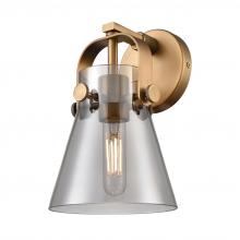  423-1W-BB-G411-6SM - Pilaster II Cone - 1 Light - 7 inch - Brushed Brass - Sconce