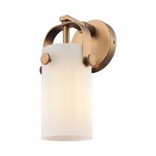 423-1W-BB-G423-7WH - Pilaster - 1 Light - 5 inch - Brushed Brass - Sconce