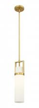  426-1S-BB-G426-15WH - Utopia - 1 Light - 5 inch - Brushed Brass - Pendant