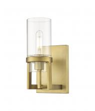  426-1W-BB-G426-8CL - Utopia - 1 Light - 5 inch - Brushed Brass - Sconce