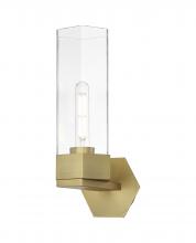  427-1W-BB-G427-14CL - Claverack - 1 Light - 6 inch - Brushed Brass - Sconce