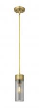  429-1S-BB-G429-8SM - Empire - 1 Light - 3 inch - Brushed Brass - Pendant