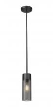  429-1S-BK-G429-8SM - Empire - 1 Light - 3 inch - Matte Black - Pendant