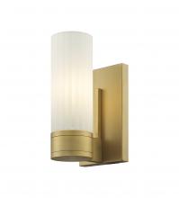  429-1W-BB-G429-8WH - Empire - 1 Light - 5 inch - Brushed Brass - Sconce