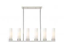  429-6I-PN-G429-8WH - Empire - 6 Light - 44 inch - Polished Nickel - Linear Pendant