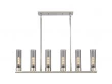  429-6I-SN-G429-11SM - Empire - 6 Light - 44 inch - Satin Nickel - Linear Pendant