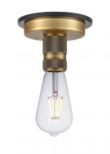  431-1F-BBB-BB-60-LED - Aurora - 1 Light - 3 inch - Black Brushed Brass - Flush Mount