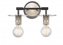  431-2W-BSN - Aurora - 2 Light - 14 inch - Black Satin Nickel - Bath Vanity Light