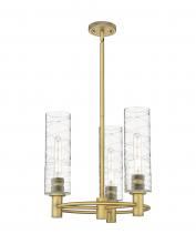  434-3CR-BB-G434-12DE - Crown Point - 3 Light - 18 inch - Brushed Brass - Pendant