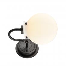  437-1W-BK-G4371 - Olivia - 1 Light - 6 inch - Matte Black - Bath Vanity Light