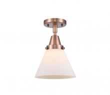  447-1C-AC-G41-LED - Cone - 1 Light - 8 inch - Antique Copper - Flush Mount