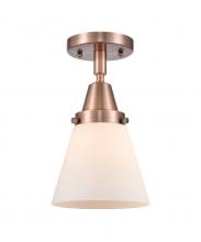  447-1C-AC-G61-LED - Cone - 1 Light - 6 inch - Antique Copper - Flush Mount