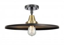  447-1C-BAB-MFR-BK-16-LED - Appalachian - 1 Light - 16 inch - Black Antique Brass - Flush Mount