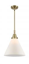  447-1S-AB-G41-L - Cone - 1 Light - 12 inch - Antique Brass - Mini Pendant