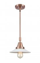  447-1S-AC-G1-LED - Halophane - 1 Light - 9 inch - Antique Copper - Mini Pendant