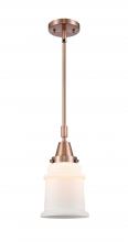  447-1S-AC-G181-LED - Canton - 1 Light - 7 inch - Antique Copper - Mini Pendant