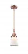  447-1S-AC-G181S-LED - Canton - 1 Light - 7 inch - Antique Copper - Mini Pendant