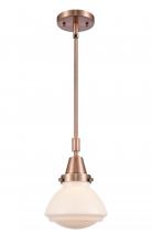  447-1S-AC-G321-LED - Olean - 1 Light - 7 inch - Antique Copper - Mini Pendant