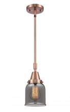  447-1S-AC-G53-LED - Bell - 1 Light - 5 inch - Antique Copper - Mini Pendant