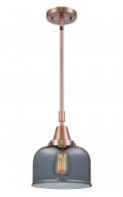  447-1S-AC-G73-LED - Bell - 1 Light - 8 inch - Antique Copper - Mini Pendant