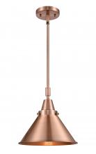  447-1S-AC-M10-AC-LED - Briarcliff - 1 Light - 10 inch - Antique Copper - Mini Pendant