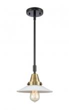  447-1S-BAB-G1-LED - Halophane - 1 Light - 9 inch - Black Antique Brass - Mini Pendant