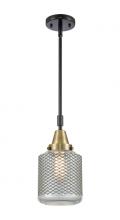  447-1S-BAB-G262-LED - Stanton - 1 Light - 6 inch - Black Antique Brass - Mini Pendant